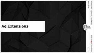 Google Ads • 04 • Ad Extensions